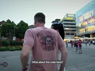 Hot Brunette Picked Up For One Night Stand!