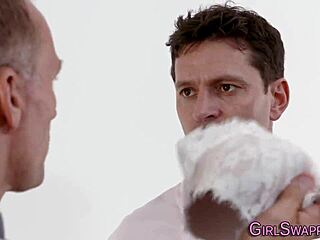 Teen Stepdaughters Get Nailed by Old Man