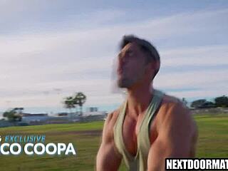 Gay Sex After Workout with Bareback Rimjob and Blowjob