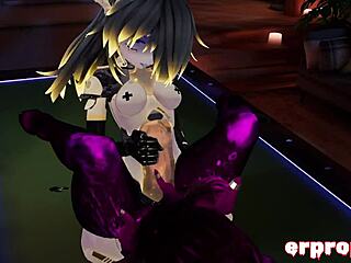 Daemon says, 'robot and dragon, let's have a hot 3way'