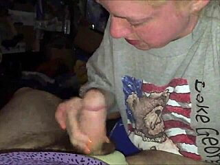 Blonde Lass Blows Cock and Swallows Cum!