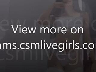 Sexy Model Ammelielovee Shows Ass and Tits in Lingerie