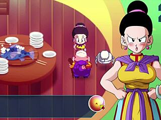 Chi Chi gives Roshi handjob in Kame Paradise!