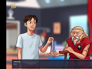 summertime saga unfolds with big tits and monster cock