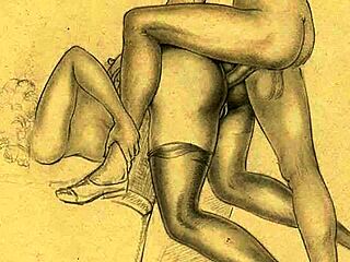 Wow! Check these wild vintage erotic cartoon drawings!