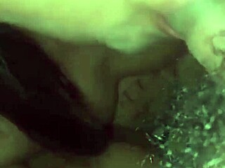 close up of big tits bouncing during hardcore gay sex with monster cock