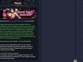 Sibyl's secret agent mission in 3D hentai game