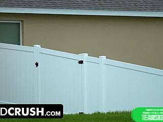 Angel and Jasmine handle endless boner with hairy ass POV play