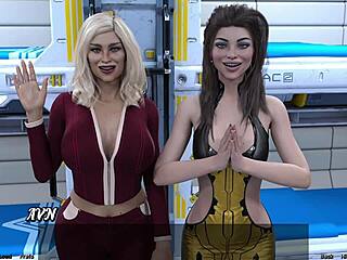 Stranded in Space 3: Who wins the steamy competition between milfs and teens?