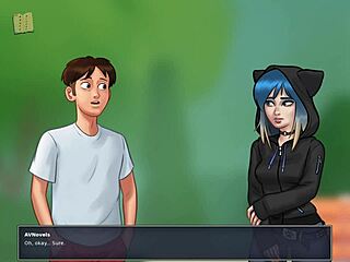 summertime saga unfolds with big tits and monster cock