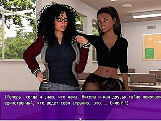 Angelica the nerdy teen gets her pussy stretched by a monster cock in this 3d remake