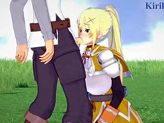 Darkness and Kazuma Satou Intense 3D Hentai Sex