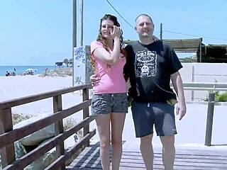 feeling so intense as she deepthroats and squirts with her big natural boobs bouncing