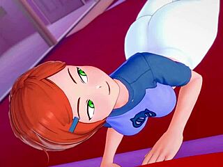 i undress gwen in bed to fuck her better in uncensored hentai