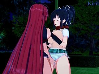 Asuka and Homura engage in intense lesbian sex in Senran Kagura hentai