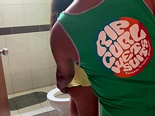 Rico Fucked My Big Ass In Bathroom Almost Caught