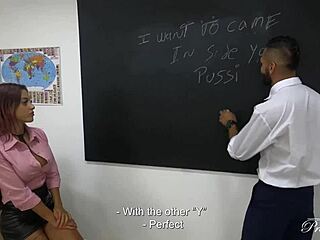 Teacher's Whore Rides Big Cock Bareback