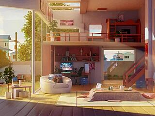 Gamer Girl Megan Plays 3D Hentai Anal Game