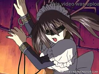 restrained teen 18+ endures intense lezdom ass beading pain