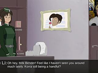 korra turns into a furry bender with tits and blowjob 😏