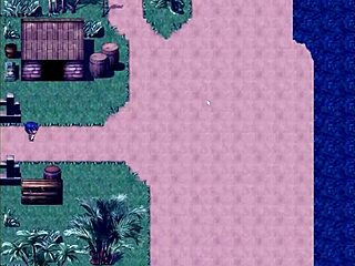 Tanned girl natsuki in hentai game episode with old man