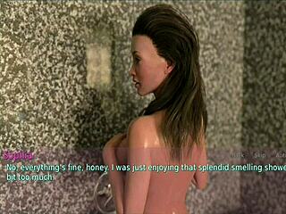 Wife and stepmother seduce in 3D porn video game