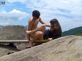 I secretly fuck my stepsister on family outing part 2