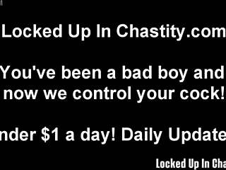 we hold your chastity key in femdom bondage