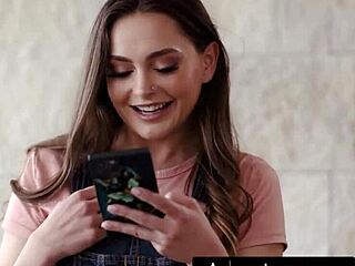 Two Hot College Girls Compete For Petite Brunette Kylie With Wet Pussy Rough Fingering