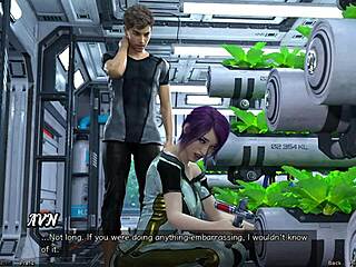 Stranded in space, I meet a shy emo girl