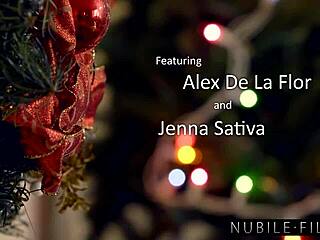 Christmas special - sexy santa eats teen pussy