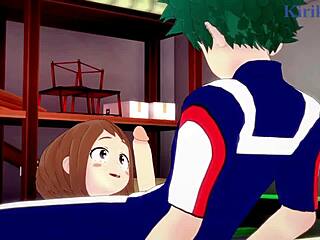 Ochako Uraraka and Izuku Midoriya Have Intense Sex in My Hero Academia Hentai