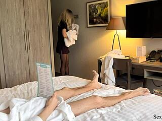 hey maid, wanna help me finish after catching me?