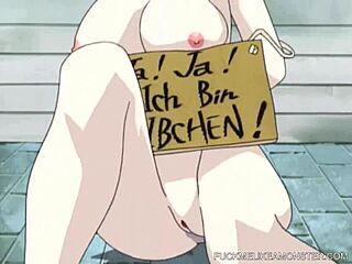 restrained teen 18+ endures intense lezdom ass beading pain