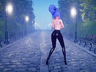 cute anime girl dances suggestively before getting fucked part 3