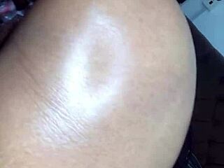 Feeling So Wet and Creamy from This Big Black Dick Fucking My Latina Pussy Bent Over.