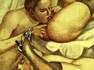 vintage cartoon hentai anime drawings from retro era