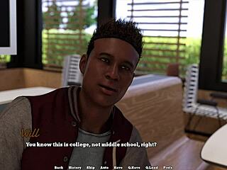 law school 09 - horny busty red head is my college roommate - 3d porn games