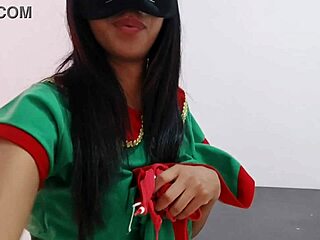 i’m stripping my christmas suit little by little while dancing sexy