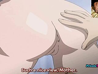 Horny stepmom fucks stepson in hentai anime.
