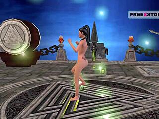 Indian Teen Girl in 3D Cartoon Performs Sexy Positions