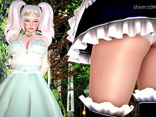 Horny girlfriend gets her brains fucked in cartoon