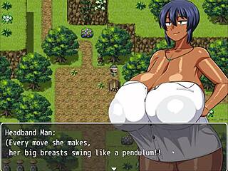 tanned girl natsuki in hentai game episode 4