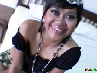 Big-eyed Asian girl delivers the ultimate blowjob on sofa 😍