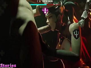 teen plays in 3d hentai game with hardcore elements