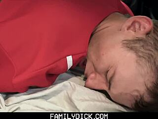 Interracial gay scene with hot baseball coach and twink