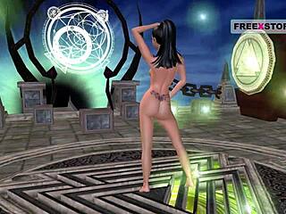 Indian Teen Girl in 3D Cartoon Performs Sexy Positions