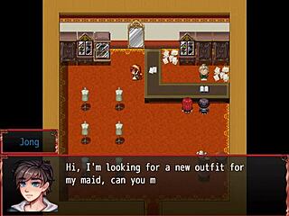 Maid in harem deepthroats giant cock in episode 7