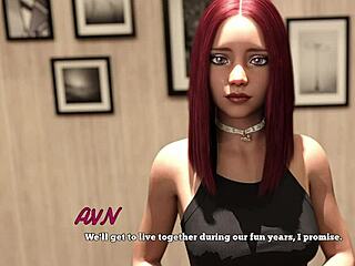 law school 09 - horny busty red head is my college roommate - 3d porn games