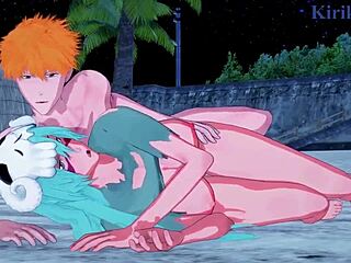 nel says, 'fuck me hard, ichigo,' in intense bleach hentai sex